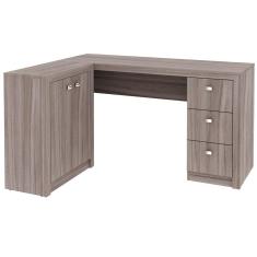 Escrivaninha De Canto Reversível ME4101 Carvalho Tecno Mobili