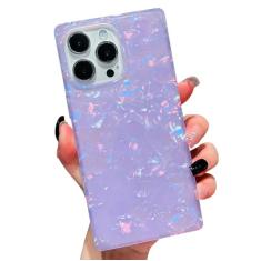 BANAILOA Capa retangular compatível com iPhone 13 Pro Max, capa fofa de luxo brilhante para mulheres, capa protetora feminina colorida para celular projetada para 13 Pro Max - 6,7 polegadas (capa