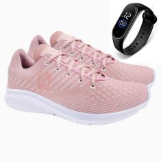 Tênis Feminino Esporte Academia Caminhada Leve Macio Dia a Dia + Relógio-Feminino