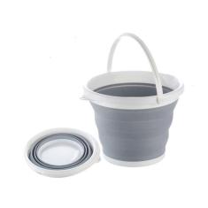 Balde Plástico Dobrável Retrátil Silicone Borracha 10 Litros - Top Tot