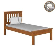 Cama Solteiro 706LA Mel Acetinado Piratini Com Colchão Ortobom - Pirat