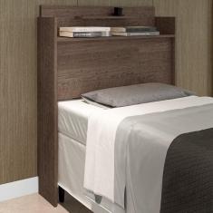 Cabeceira Solteiro Box Charlotte Chocolate