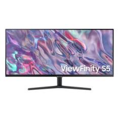 Monitor Samsung Viewfinity S5 34" WQHD, Ultrawide, 100Hz, 5ms, HDR10, HDMI, DP, FreeSync, Game Mode Preto