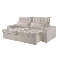 Sofá 4 Lugares Retrátil e Reclinável Martins M-118 Veludo - Martins Es