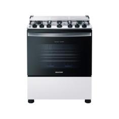 Fogão Brastemp 6 Bocas Branco - com Botões Removíveis BFS6NCBUNA Bivol