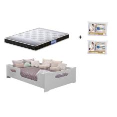 Cama Casal Montessoriana Encanto 100% Mdf + Colchão Probel 188x138 + 2 TRAVESSEIROS PRODOMIR PROBEL