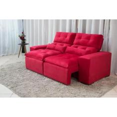 Sofá Retrátil e Reclinável 1,80m em Tecido Suede C/ 02 Módulos - Monta