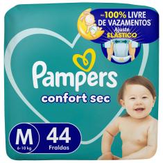 Fralda Pampers Confort Sec M 44 Unidades