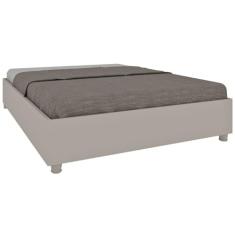 Cama Casal Mônaco 144 X193 Cm em Mdp Off White/Off White
