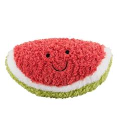 Pelúcia Melancia Com Rosto Feliz Fofo Frutinha 25cm