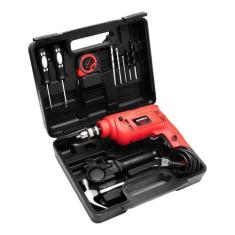 Kit Furadeira de Impacto 650W 3/8" Mondial Oficina NFFI-07M com 12 Peç
