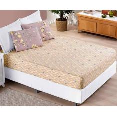 Jogo De Lençol Bouti Colchão Box King 3 Pçs Tecido Estampado - Bia Enx