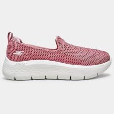 Tênis Skechers Go Walk Flex Clever Rosa Feminino-Feminino