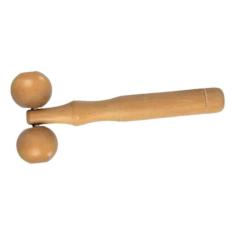 Massageador Madeira Facial Duas Rodas - Newart