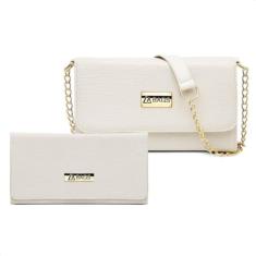 Kit Bolsa Cluth Transversal Alça Corrente Carteira Mão