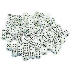 Kit de Dados 6 Lados 16mm Jogos de Tabuleiro Bingo Eventos 25/50/100 U
