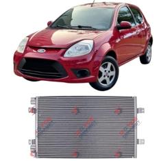 Condensador Ar Condicionado Fiesta 2001 Em Diante Ka 2008 Ate 2012 Troller Fluxo Paralelo