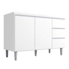Balcão Para Pia Andréia 120 Cm 2 Portas Branco Ajl