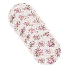 Sousplat Rosas Poá - NSW, 6 Peças, com base