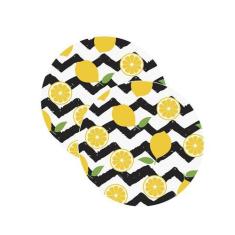 Sousplat Chevron Limão - NSW, com base, 2 Peças