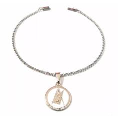 Pulseira Aço Inox Arquitetura Obra Detalhe Branco