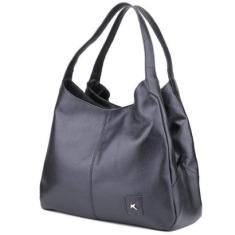 Bolsa Sacola Couro Mr Gutt de Ombro Preta-Feminino