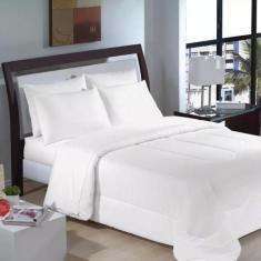 Jogo De Cama Casal Profissional 150 Fios Premium Branco - Estamparia S