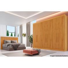 Guarda Roupa Casal Potente 6 Portas de Abrir 6 Gavetas 100% MDF Braúna Móveis Europa