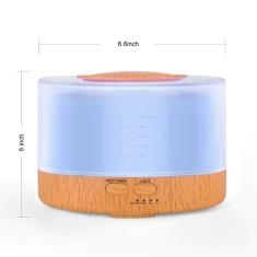 Caixa De Som Bluetooth Aromatizador Detalhes Madeira Difusor