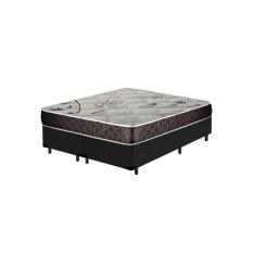 Cama Box King Colchão Aylla Espuma D33 Acolchões + Box Suede 70x193x203