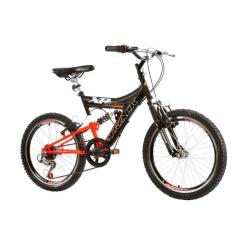 Bicicleta Aro 20 Juvenil Track Bikes xr 20 Full 6 V Preto/ Laranja