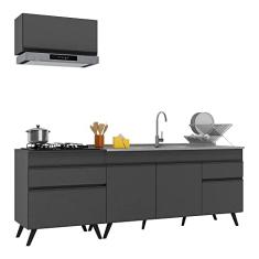 Armário de Cozinha Compacta Veneza Multimóveis Mp2074.895 Preto