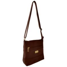 Bolsa Transversal Topgrife Couro Marrom