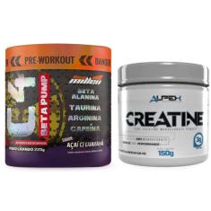 Kit Pré Treino C4 New Millen + Creatina Pura Alpex 150g-Unissex