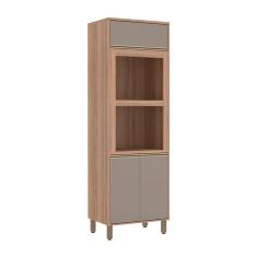 Armário Torre Luciane Yara 70cm Duplo Forno 3 Portas