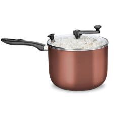 Pipoqueira MTA Chocolate Tampa de Vidro Antiaderente 4,8 l