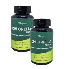 2x Chlorella 500mg- Global Suplementos- 250 Comprimidos 
