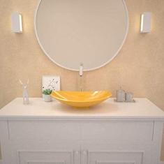 Cuba de Apoio para Banheiro L45 Lux Canoa Compace Amarelo