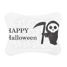 Moldura de quebra-cabeça Happy Ghost Fear Halloween Decoração de imagem Enfeite de jogo de quebra-cabeça