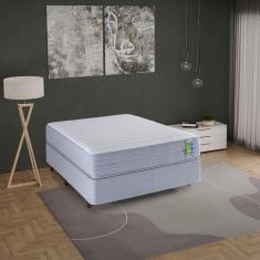 Colchão Casal Enrolado Espuma 138cm Freshcore Branco / Cinza