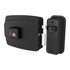 Fechadura Elétrica Stam 12V 40Mm Preto Fosco De Aço Inox