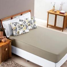 Jogo de Cama Casal Queen 3 peças malha fio penteado coleção Quality - 