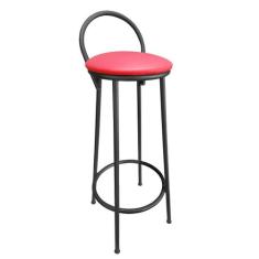 Banqueta Alta Drink Estofada de Metal Banco Alto Para Cozinha Bar Balc