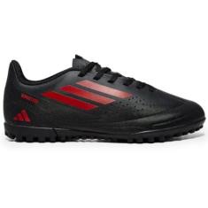 Chuteira Society Adidas Deportivo III Unissex - Preto e Vermelho, 41