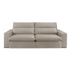 Sofá 2 Lugares 190cm Retrátil E Reclinável Free Veludo Bege