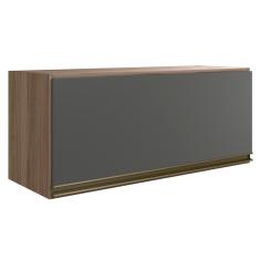 Armário De Cozinha Basculante 80cm Maly N03 Carvalho/grafite - Mpozenato