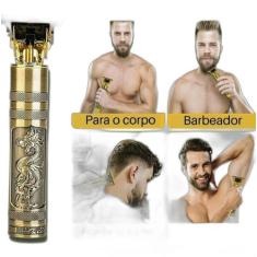 Máquina de Cabelo e Barba Profissional Dragão Buda Dourado - Valecom