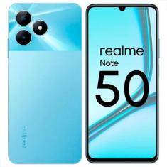 Smartphone Realme Note 50, 4G, 64GB, 3GB RAM, Câmera 13MP, Tela 6.74", Dual Chip, Azul
