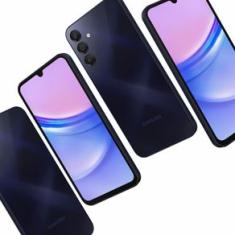 Smartphone Samsung Galaxy A15 4G Azul Escuro 128GB 4GB RAM Processador Octa-Core Câmera Tripla Traseira Selfie de 13MP Tela Infinita 6.5" 90Hz