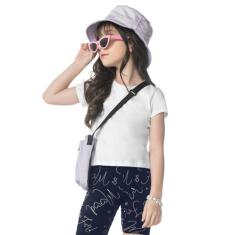 Blusa Básica Infantil Cotton Leve Rovi Kids Branco, 3, Branco